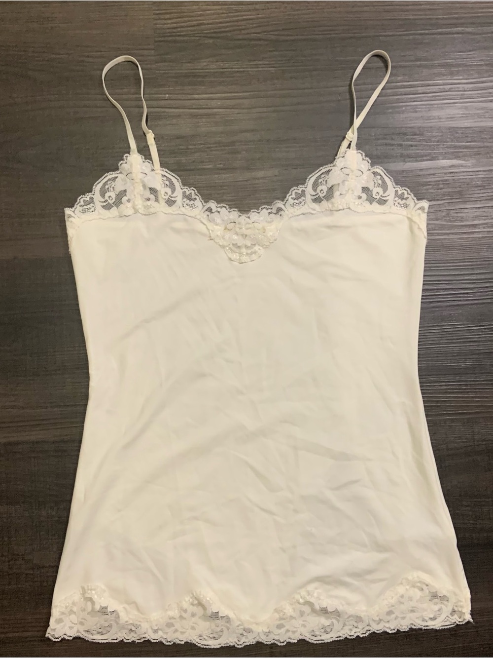 Smart Set Cream Lace-Trim Camisole